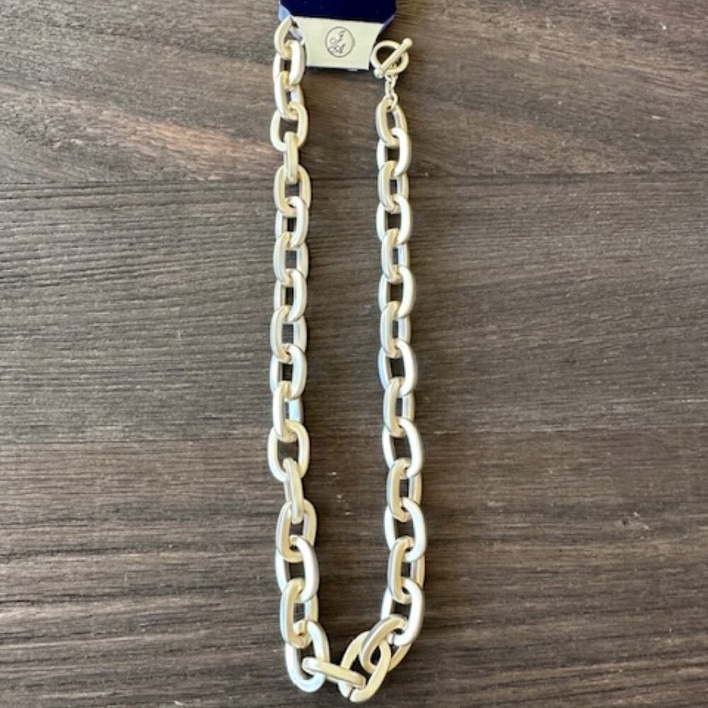Nice Matte Gold Chain Necklace - New from Dallas Accessories Market